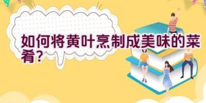 如何将黄叶烹制成美味的菜肴？