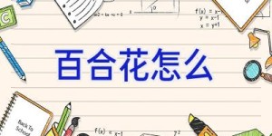 百合花怎么