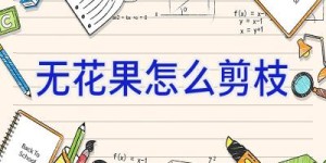 无花果怎么剪枝