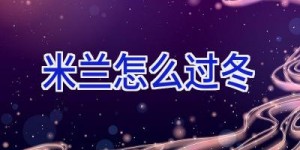 米兰怎么过冬