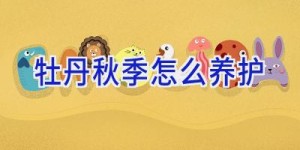 牡丹秋季怎么养护