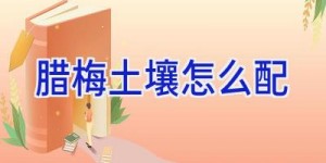 腊梅土壤怎么配