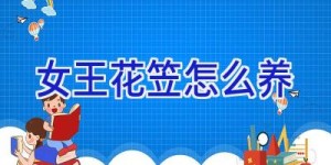 女王花笠怎么养