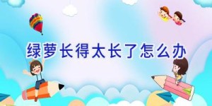 绿萝长得太长了怎么办