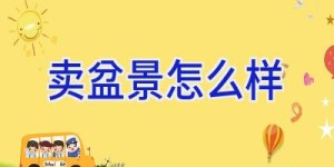 卖盆景怎么样