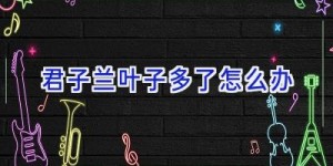 君子兰叶子多了怎么办