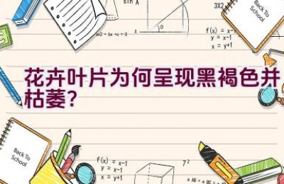 花卉叶片为何呈现黑褐色并枯萎？