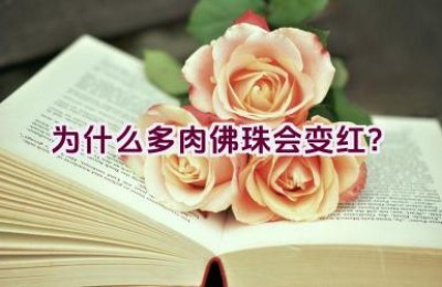 为什么多肉佛珠会变红？