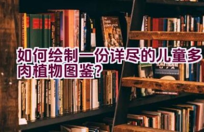 如何绘制一份详尽的儿童多肉植物图鉴？