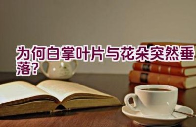 为何白掌叶片与花朵突然垂落？