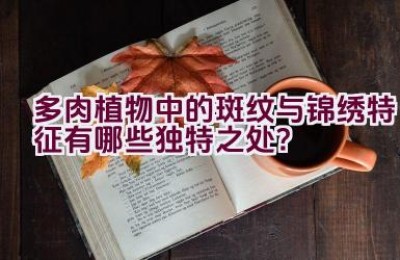 多肉植物中的斑纹与锦绣特征有哪些独特之处？