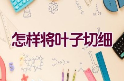 怎样将叶子切细