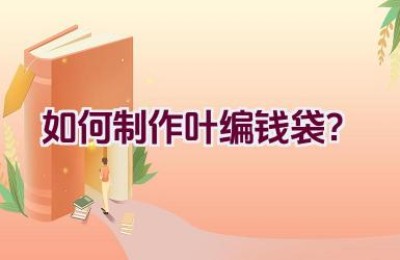 如何制作叶编钱袋？