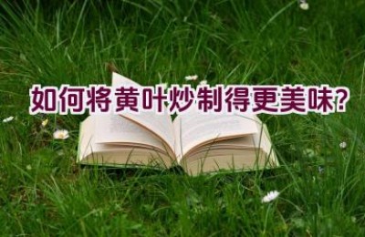 如何将黄叶炒制得更美味？