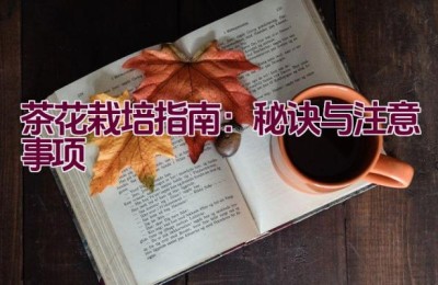 茶花栽培指南：秘诀与注意事项