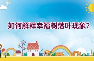 如何解释幸福树落叶现象？