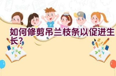 如何修剪吊兰枝条以促进生长？