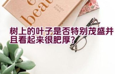 树上的叶子是否特别茂盛并且看起来很肥厚？