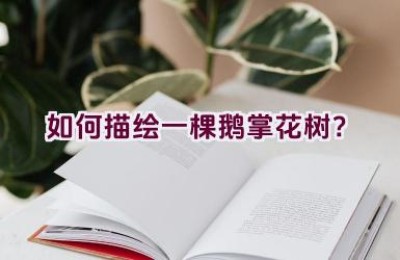 如何描绘一棵鹅掌花树？