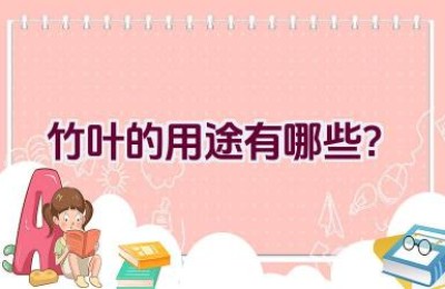 竹叶的用途有哪些？