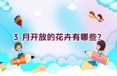 3月开放的花卉有哪些？