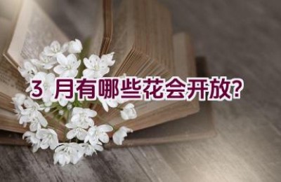 3月有哪些花会开放？
