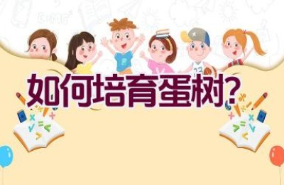 如何培育蛋树？