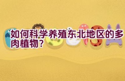 如何科学养殖东北地区的多肉植物？