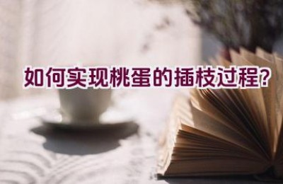 如何实现桃蛋的插枝过程？