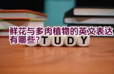 鲜花与多肉植物的英文表达有哪些？