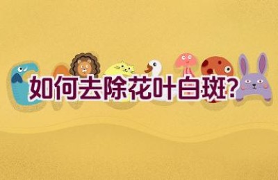 如何去除花叶白斑？