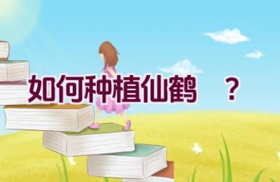 如何种植仙鹤來？