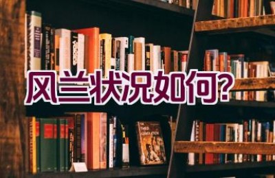 风兰状况如何？