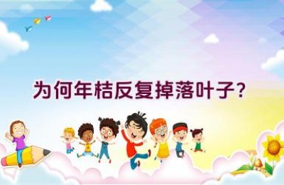 为何年桔反复掉落叶子？