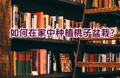 如何在家中种植桃子盆栽？
