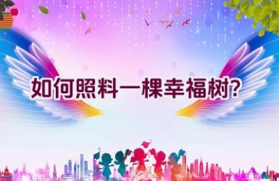 如何照料一棵幸福树？