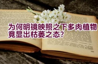 为何明镜映照之下多肉植物竟显出枯萎之态？