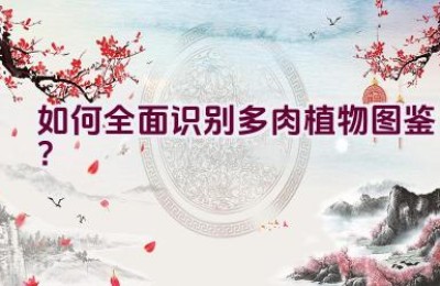 如何全面识别多肉植物图鉴？