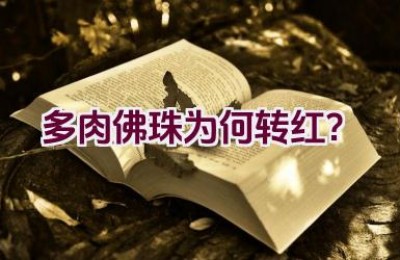 多肉佛珠为何转红？