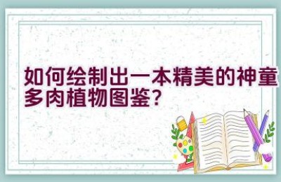 “如何绘制出一本精美的神童多肉植物图鉴？”