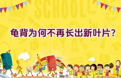 龟背为何不再长出新叶片？