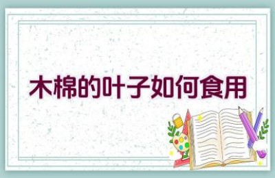 木棉的叶子如何食用