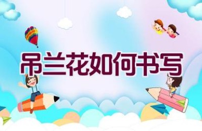 吊兰花如何书写