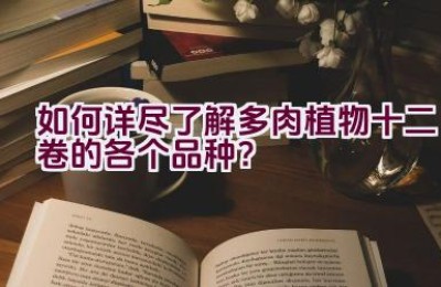 如何详尽了解多肉植物十二卷的各个品种？