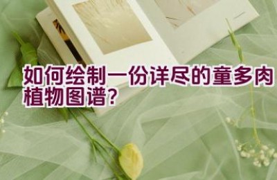 如何绘制一份详尽的童多肉植物图谱？