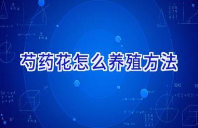 芍药花怎么养殖方法