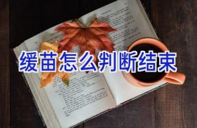 缓苗怎么判断结束