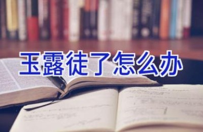 玉露徒了怎么办