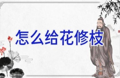怎么给花修枝