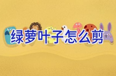 绿萝叶子怎么剪